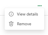 Add-in menu showing Remove option